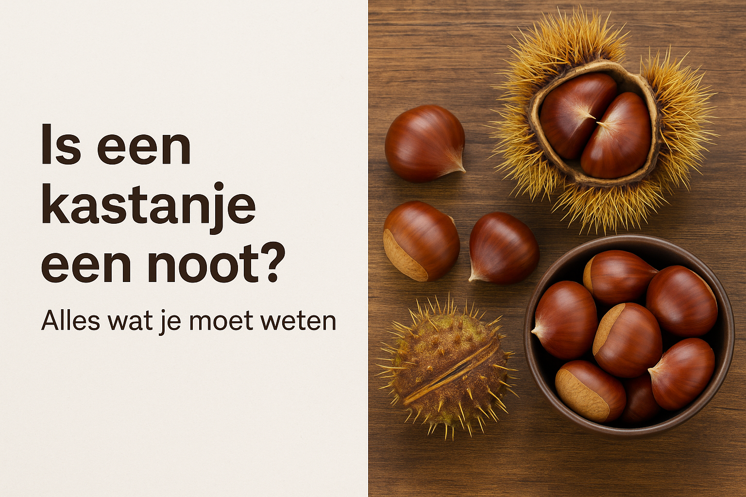 Is een kastanje een noot?
