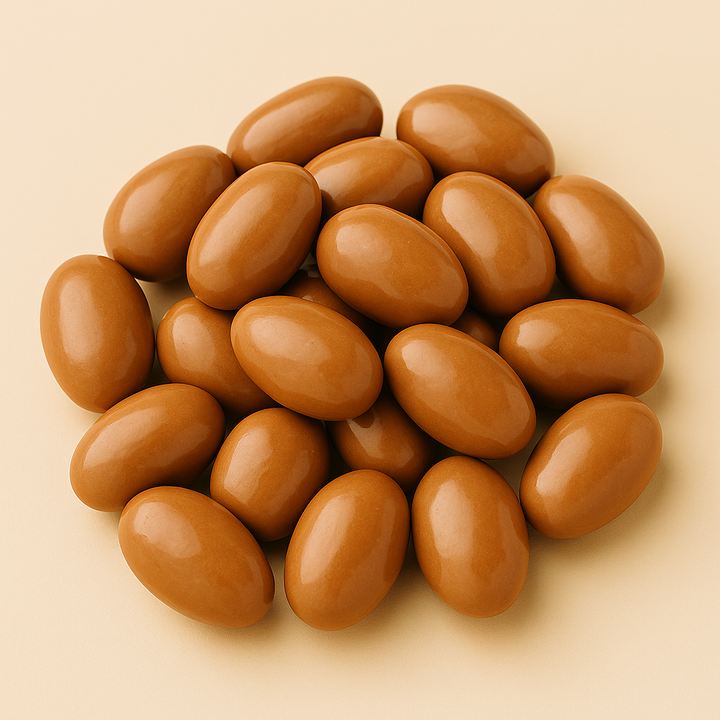 Amandes au chocolat, caramel et fleur de sel