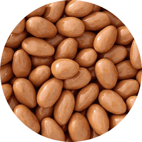 Amandes au chocolat, caramel et fleur de sel