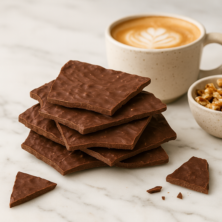 Assiettes de pause chocolat pures