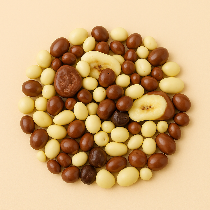 Noix mélangées au chocolat de luxe