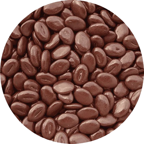 Grains de café au chocolat noir