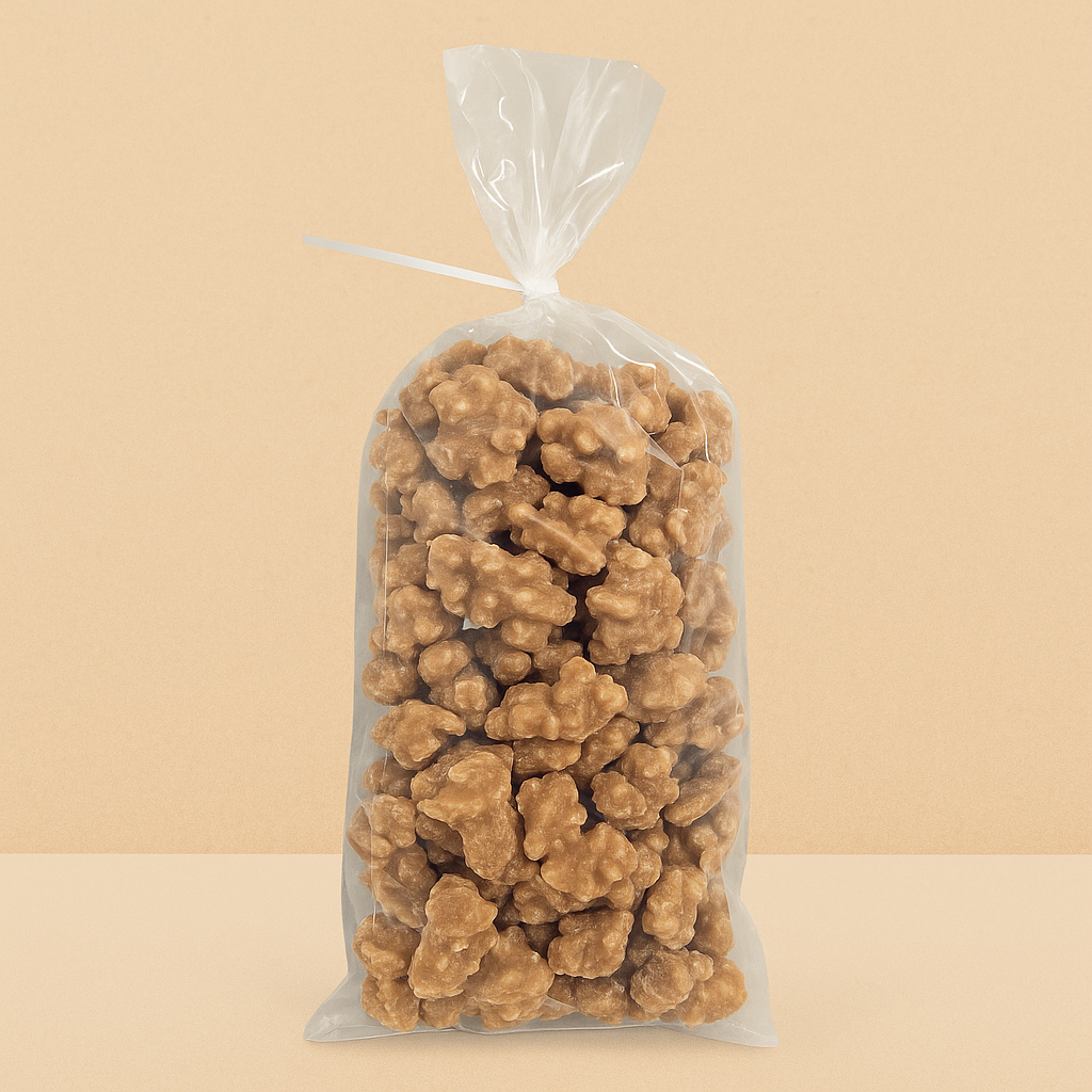 Chocolat, cacahuètes, caramel au sel de mer
