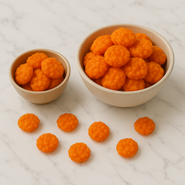 Craquelins de riz frits chauds