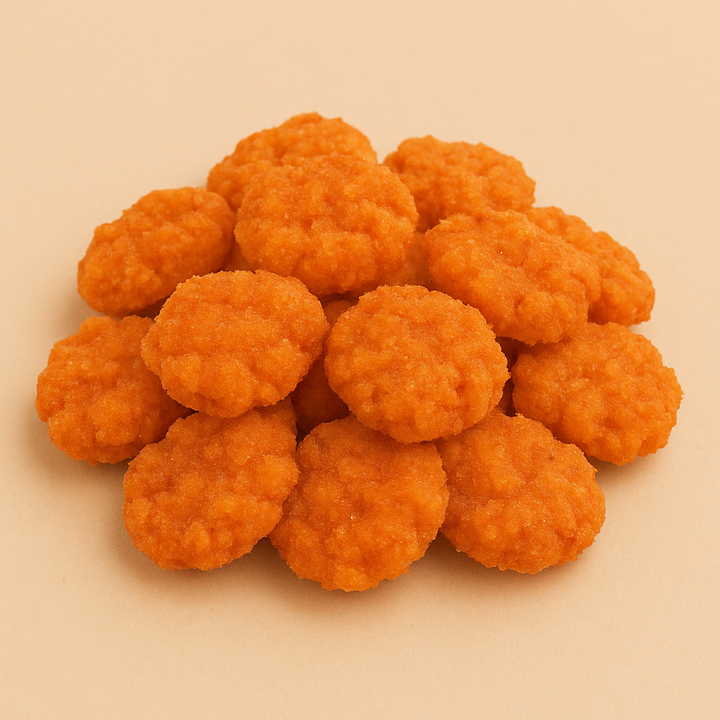 Craquelins de riz frits chauds