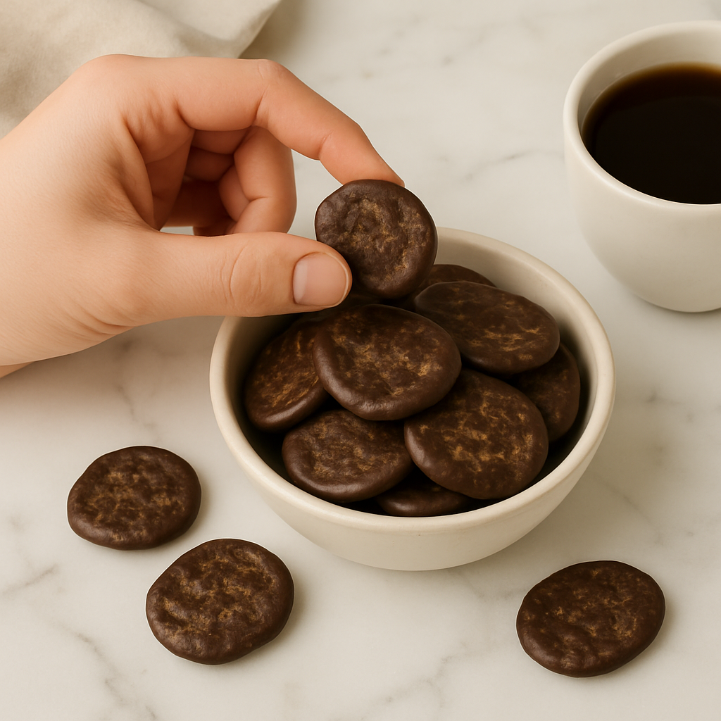 Chips de banane au chocolat noir