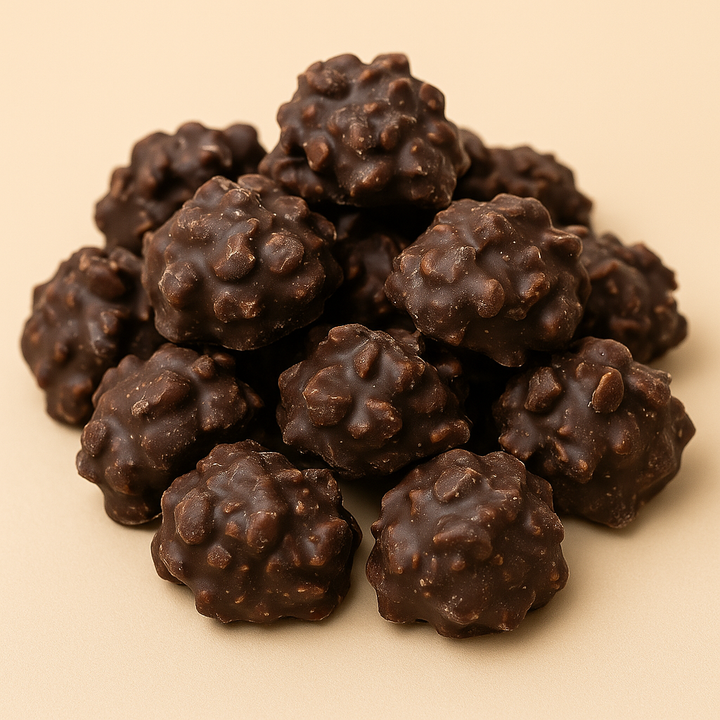 Rocher au chocolat et aux cacahuètes pur