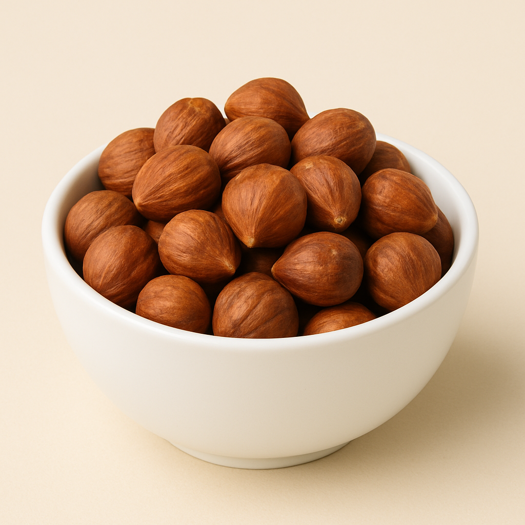 Noisettes brunes crues